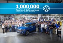 Volkswagen celebra el ensamblaje de un millón de SUV’s de la familia Atlas en Chattanooga