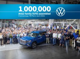 Volkswagen celebra el ensamblaje de un millón de SUV’s de la familia Atlas en Chattanooga