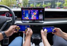 Volkswagen presenta el «AirConsole», un sistema de videojuegos integrado en el vehículo, para ciertos modelos del año 2027